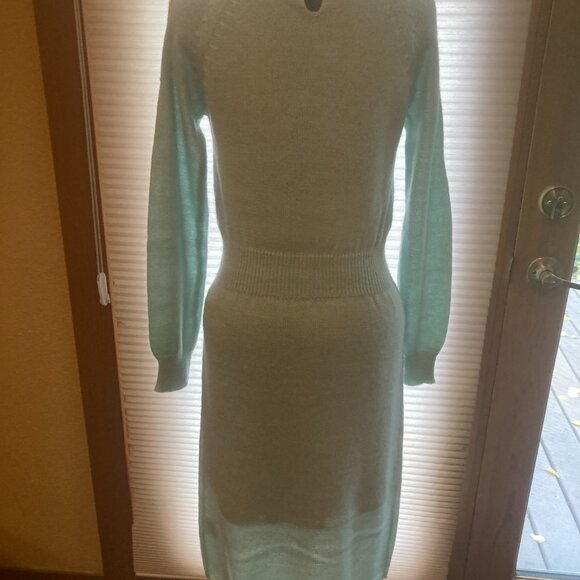 Vintage Sweater Dress by Plain Jane for Espirit, Hand-embroidered detail Sz S/XS - Picture 7 of 11